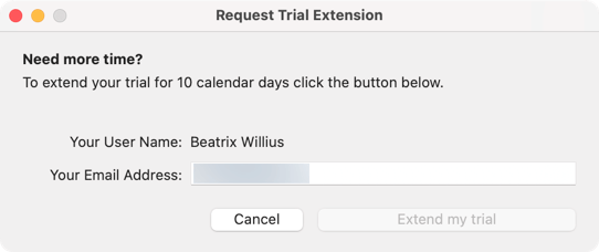 Extend Trial Time