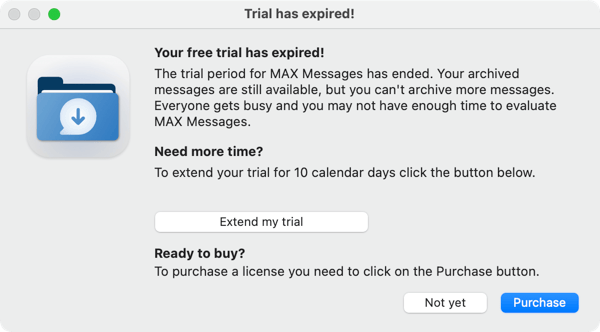 Trial Reminder Window