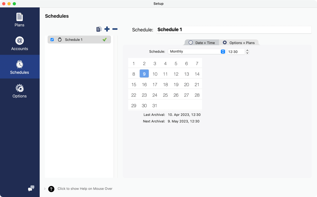 Zeitplan