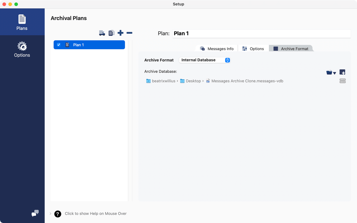 Change Setup to new archive